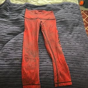 Lululemon SOULCYCLE wunder under 7/8 size 6